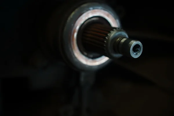 金属歯車をクローズ アップ — ストック写真