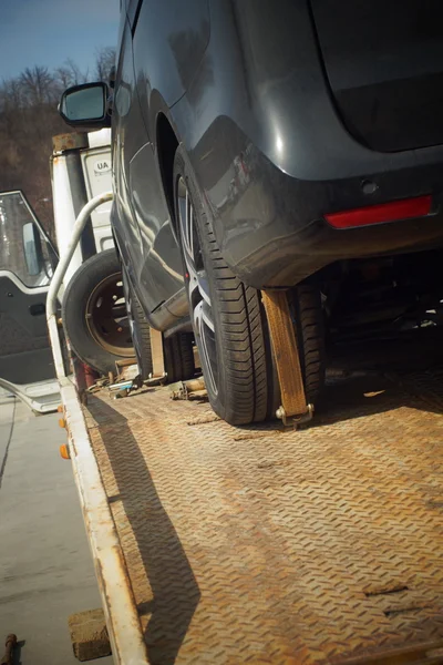 New car transported — Stock Photo, Image