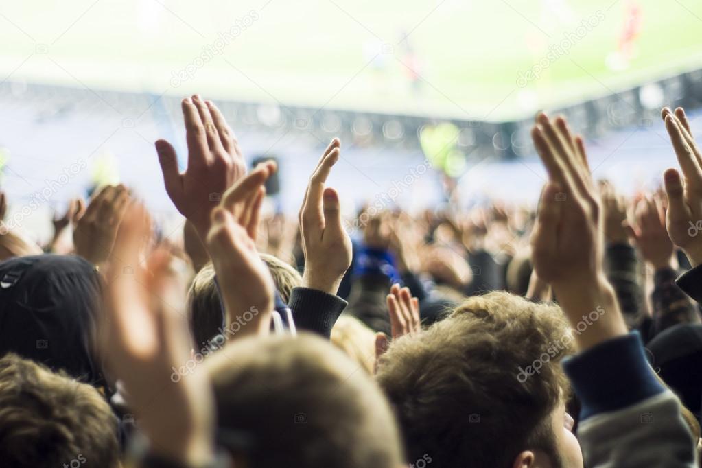 People at stadium