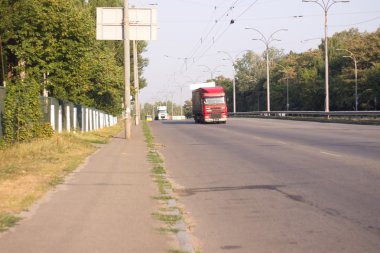 Yol parça arka plan bulanık seyahat