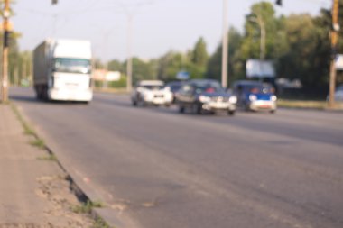 Yol parça arka plan bulanık seyahat