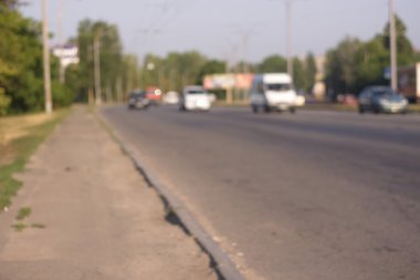 Yol parça arka plan bulanık seyahat