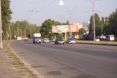 Yol parça arka plan bulanık seyahat