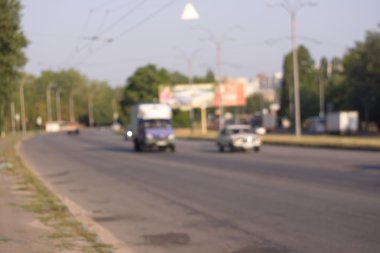 Yol parça arka plan bulanık seyahat