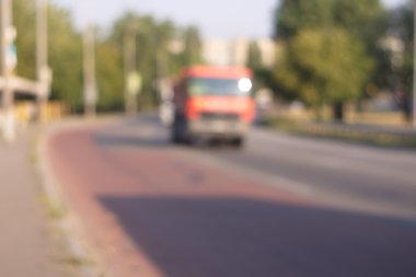 Yol parça arka plan bulanık seyahat