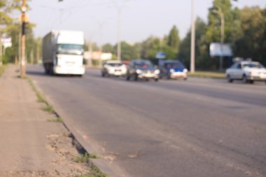 Yol parça arka plan bulanık seyahat