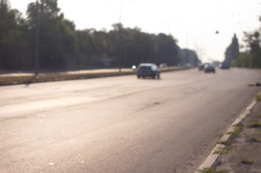 Yol parça arka plan bulanık seyahat