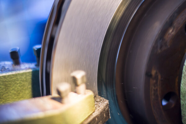 Turner working lathe.