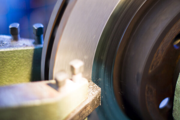 Turner working lathe.