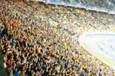 Bir futbol maçında tribünlerde kutluyor fan
