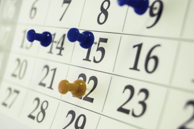 Çizim-iğne ile portre takvim sayfası