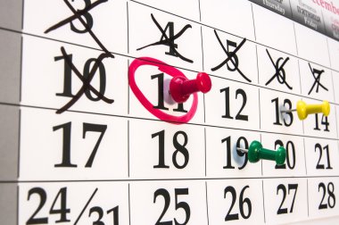 Çizim-iğne ile portre takvim sayfası