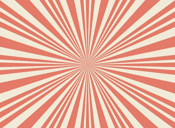 Fondo Horizontal Retro Luz Solar Color Beige Pálido Rojo Reventó — Vector de stock