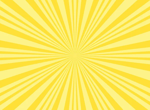 Sunlight Wide Background Yellow White Color Burst Horizontal Background Vector — Stock Vector