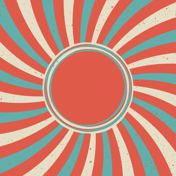 Fondo Grunge Desvanecido Retro Sunlight Con Marco Vintage Para Texto — Vector de stock