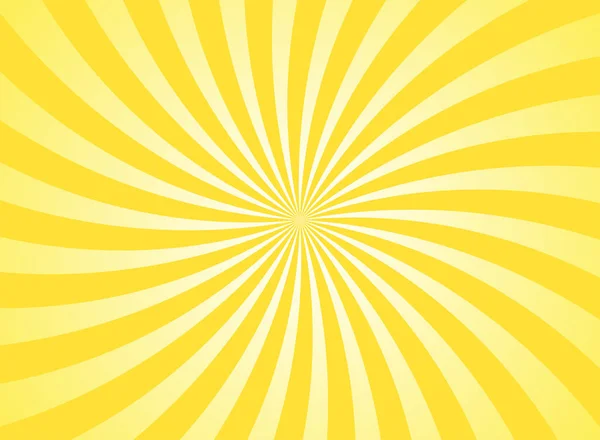 Sommer Sonnenlicht Hintergrund Leuchtend Gelbe Farbe Platzte Hintergrund Vektorillustration Sonnenstrahl — Stockvektor