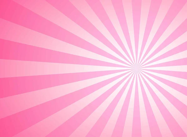 Sonnenlicht Breite Horizontale Rosa Farbe Platzte Hintergrund Mit Weißem Glanz — Stockvektor