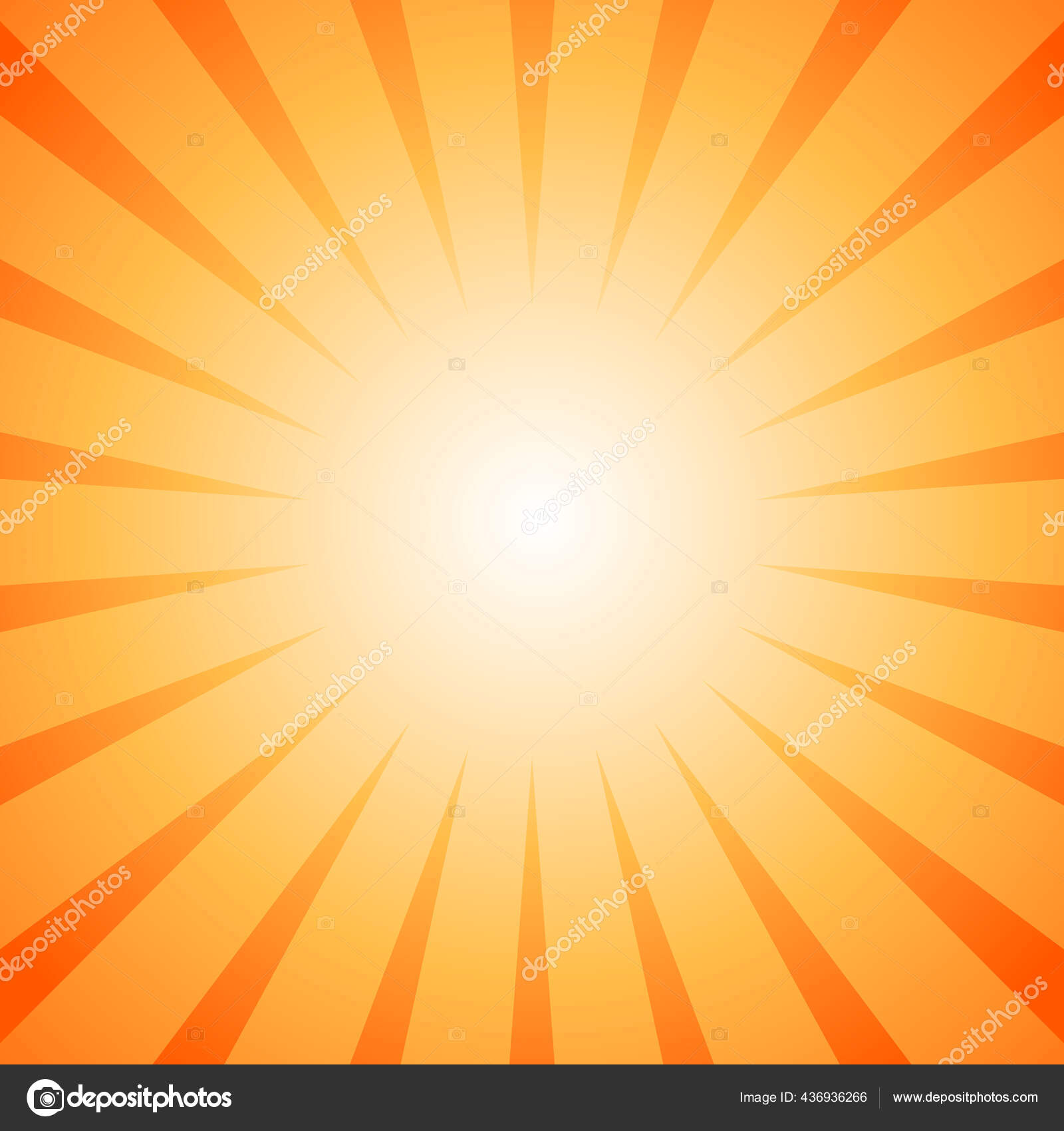 日光の光線の背景 明るいオレンジ色のバーストの背景 ベクトルイラスト 太陽光線のサンバースト壁紙 レトロな明るい背景 スターバースト ポスターやプラカード ストックベクター C Nemaria