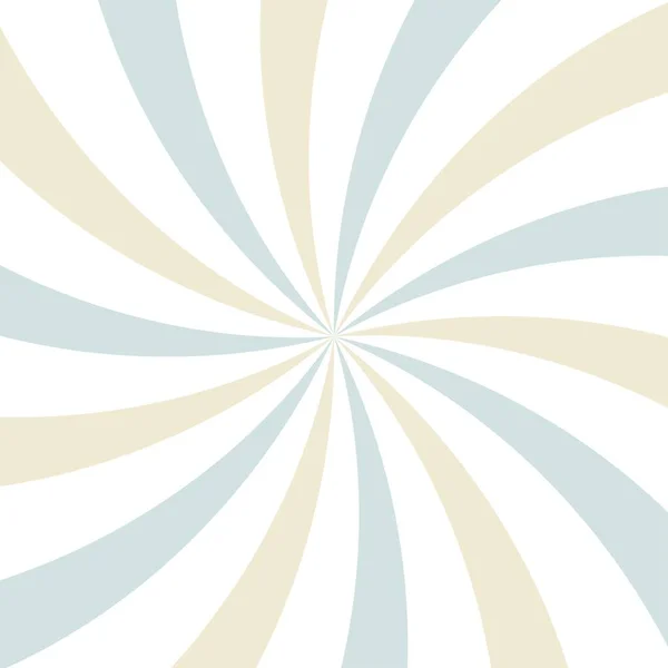 阳光抽象广博的背景 褪色的蓝色 白色和米黄色的背景 矢量图解 太阳光射束模式背景 复古马戏团背景 — 图库矢量图片