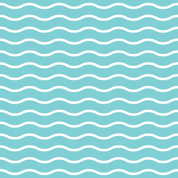 Dalgalı çizgiler. Mavi arka planda beyaz yuvarlak çizgileri olan pürüzsüz bir doku. Vektör çizimi. Deniz duvar kâğıdı. Deniz arkaplanı. Yaz deseni