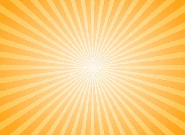 Solljus Abstrakt Bakgrund Orange Färg Sprack Bakgrund Vektorillustration Sun Beam — Stock vektor