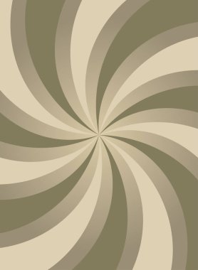 Güneş ışığı soyut arkaplan. Çikolata rengi arka planda patlamış. Retro vektör çizimi. Güneş ışını güneş patlaması desenli arka plan. Retro spiral arkaplan.