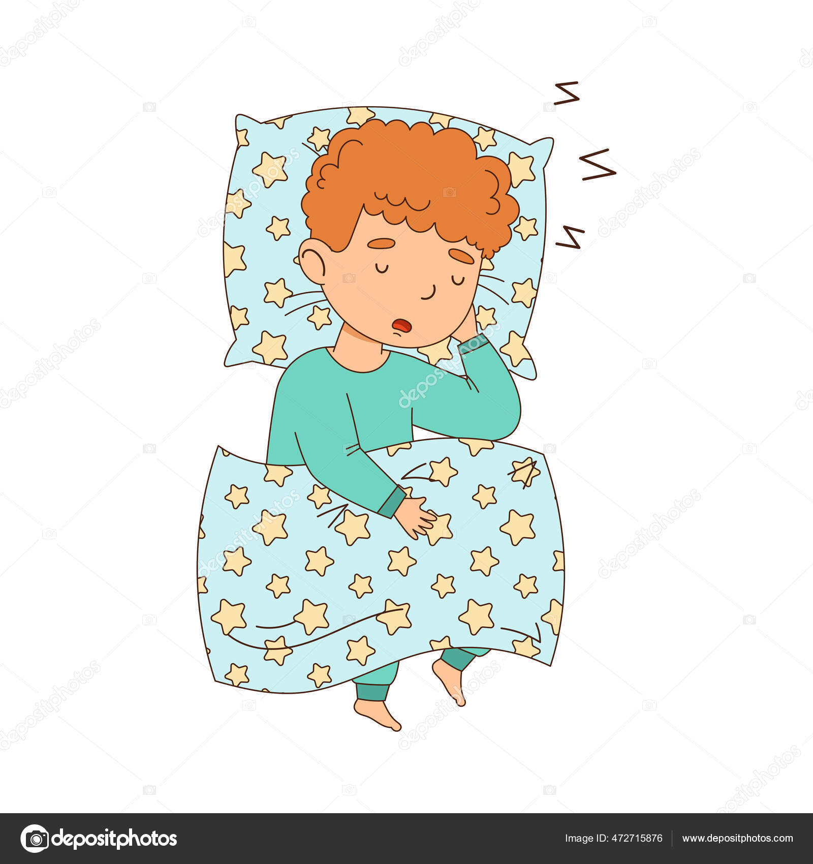 ベッドベクトルイラストで毛布の下の柔らかい枕の上で甘い眠り ストックベクター C Happypictures ベッドベクトルイラストで毛布の下の柔らかい枕の上で甘い眠り ストックベクター C Happypictures