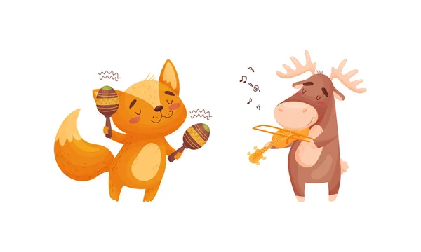 Animales Tocando Instrumentosストックベクター ロイヤリティフリーanimales Tocando Instrumentos イラスト ページ 3 Depositphotos