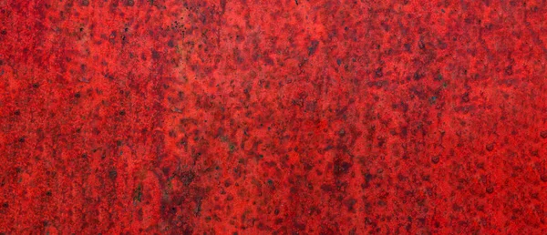 Rough Red Painted Rusty Metal Surface Texture Background Old Painted — Stock Photo, Image