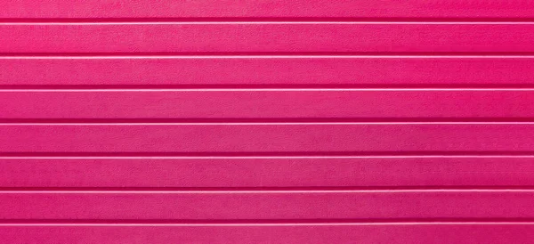 Textur Kunststoff Hell Rosa Mit Horizontalen Streifen Zaunfläche — Stockfoto
