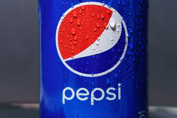 Tyumen Russia November 2020 Pepsi Logo Water Drops Isa Carbonated — 스톡 사진