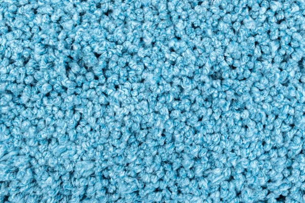 Cor Azul Textura Tapete Macio Material Sintético Fundo — Fotografia de Stock