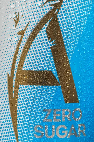 Tyumen Rússia Maio 2021 Adrenalina Rush Bebida Energia Logotipo Zero — Fotografia de Stock