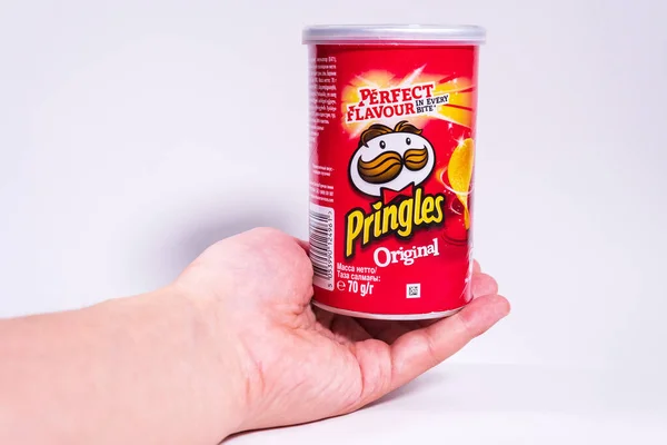 Tyumen Russia June 2021 Pringles Chips Original Pringles Brand Potato — Stock Photo, Image