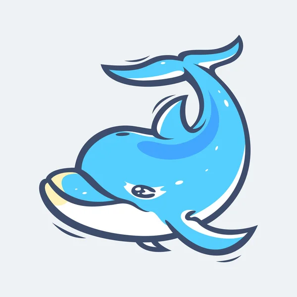 Dolphin mořský život — Stockový vektor