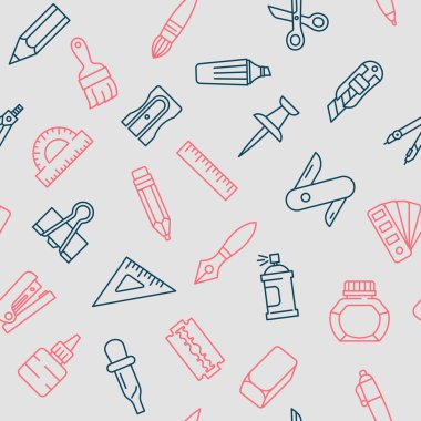 İleti örneği araçları Dikişsiz desen ince çizgi stili