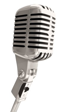 Eski mikrofon izole