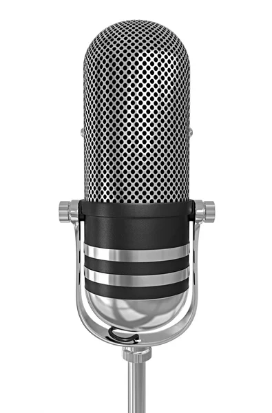 Retro microphone isolated — Stock Photo, Image