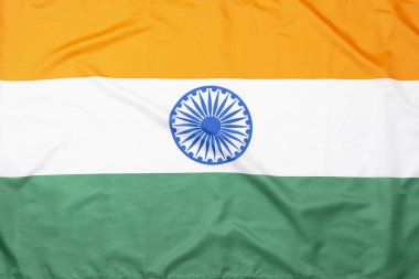 Hindistan bayrağı, kumaş Hint bayrağı, doku veya arkaplan