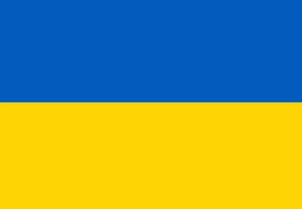Vlag Van Oekraïne Vectorillustratie — Stockvector