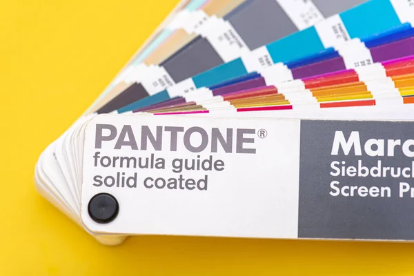 Berín Ene Guía Color Pantone Libro Muestras Color Berlín Enero — Foto de Stock