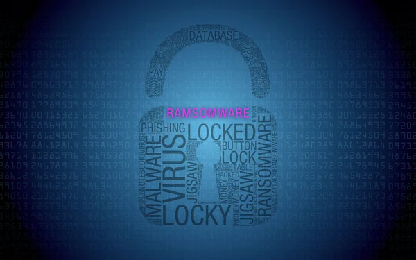 Ransomware mot de passe compte de virus de cadenas — Photo