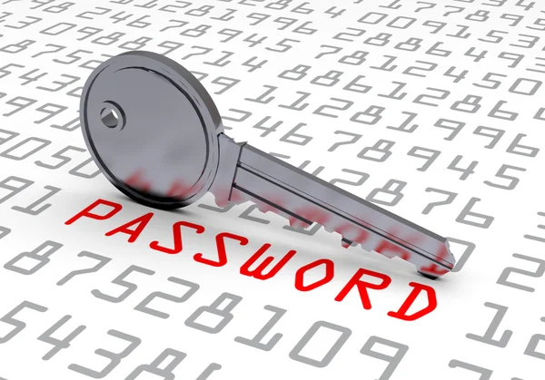 Key for password — Stock Photo, Image