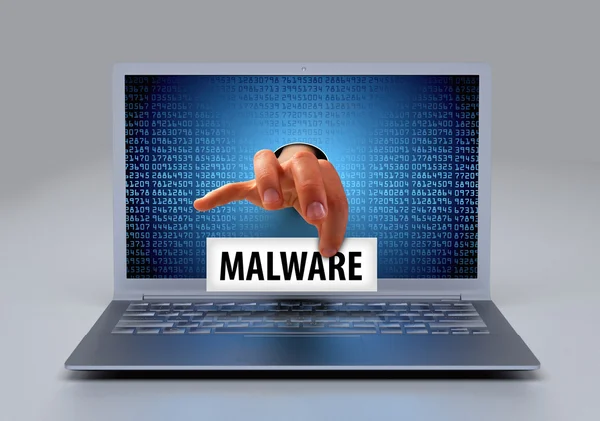 Malware Scanner Ransomware vírus — Fotografia de Stock