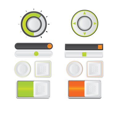 Vektör kullanıcı arabirimi kümesi.