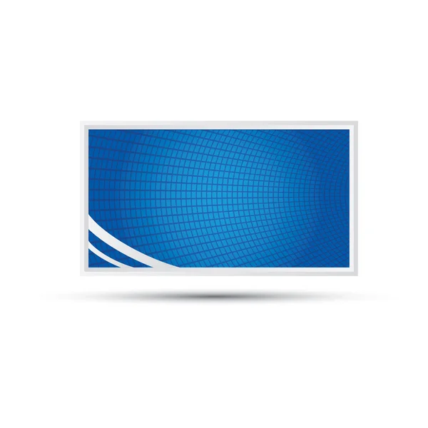 Vector blauwe visitekaartje ontwerp — Stockvector