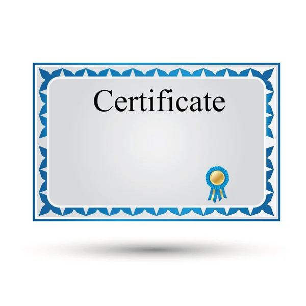 Plantilla de certificado vectorial — Vector de stock