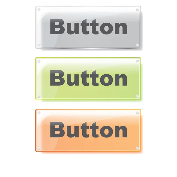 Vector modern color button set — Stock Vector