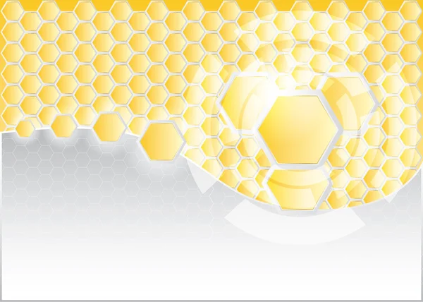 Fond en nid d'abeille vectoriel - conception de brochure — Image vectorielle