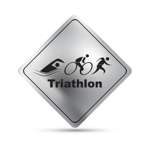Vektör triatlon işareti